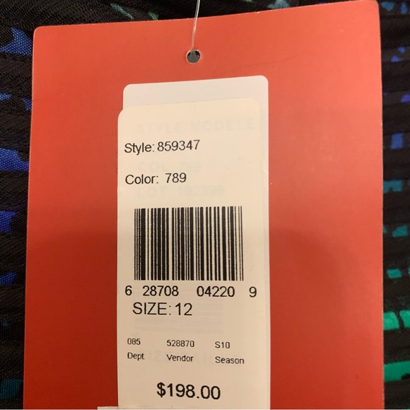 JS Collections Multi Color Spaghetti Strap Cocktail Dress - Picture 4 of 9